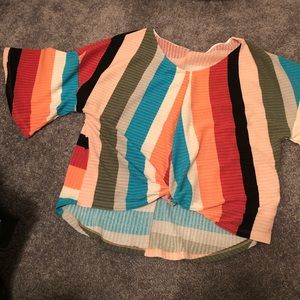 Multi color top. NWOT